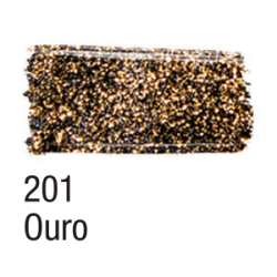 Tinta para Tecido Glitter - Acrilex - 37 ml - Ouro