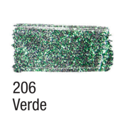 Tinta para Tecido Glitter - Acrilex - 37 ml - Verde