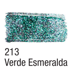 Tinta para Tecido Glitter - Acrilex - 37 ml - Verde Esmeralda