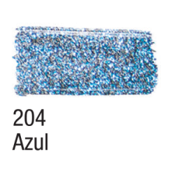 Tinta para Tecido Glitter - Acrilex - 37 ml - Azul