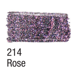 Tinta para Tecido Glitter - Acrilex - 37 ml - Rose
