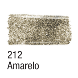 Tinta para Tecido Glitter - Acrilex - 37 ml - Amarelo