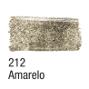 Tinta para Tecido Glitter - Acrilex - 37 ml - Amarelo