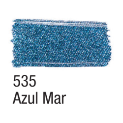 Tinta para Tecido Metálica - Acrilex - 37 ml - Azul Mar