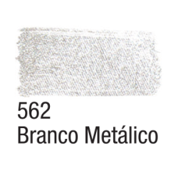 Tinta para Tecido Metálica - Acrilex - 37 ml - Branco Metálico