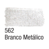 Tinta para Tecido Metálica - Acrilex - 37 ml - Branco Metálico