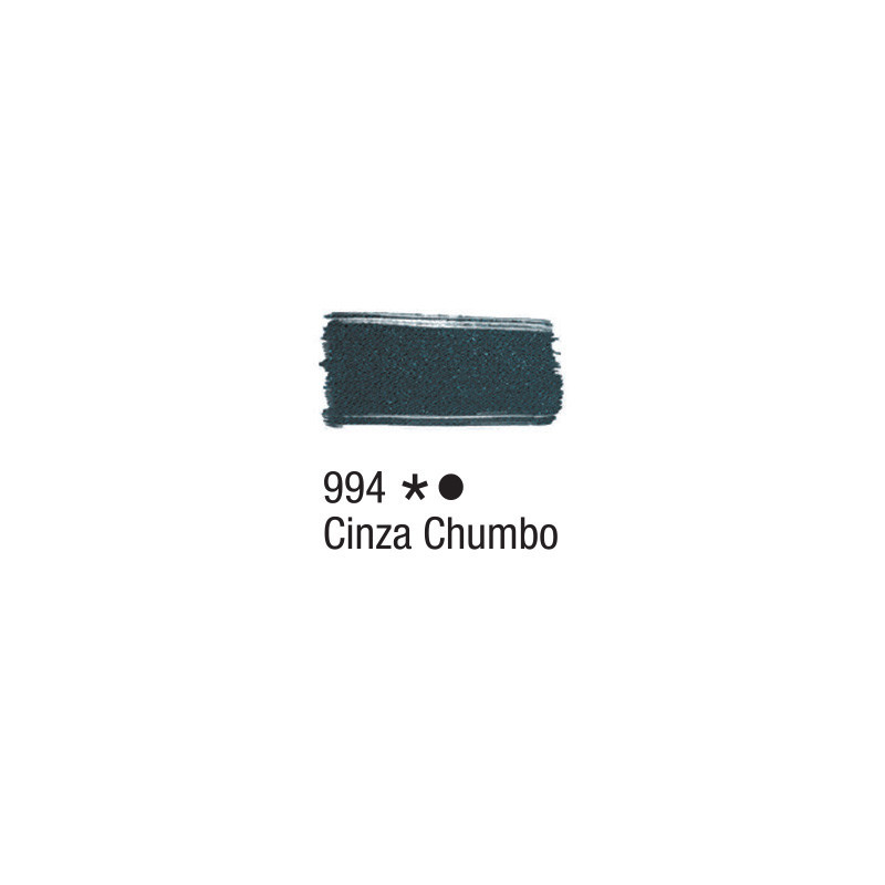 Tinta para Tecido Fosca - Acrilex - 37 ml - Cinza Chumbo