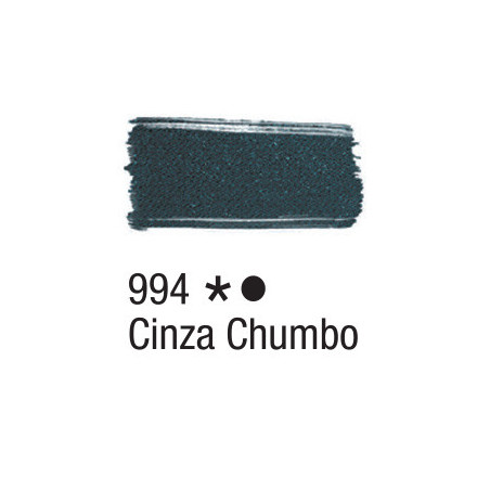 Tinta para Tecido Fosca - Acrilex - 37 ml - Cinza Chumbo