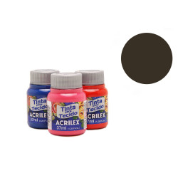 Tinta para Tecido Fosca - Acrilex - 37 ml - Sépia