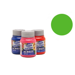 Tinta para Tecido Fosca - Acrilex - 37 ml - Verde Kiwi