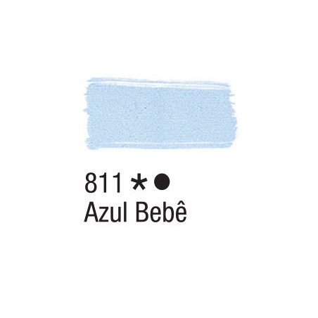 Tinta para Tecido Fosca - Acrilex - 37 ml - Azul Bebé