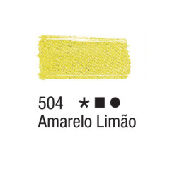 Tinta para Tecido Fosca - Acrilex - 37 ml - Amarelo Limão