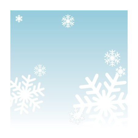 Papel Decorado Scrapbook - Urban Lily - Oh So Merry - Snowflake - 30x30 cm
