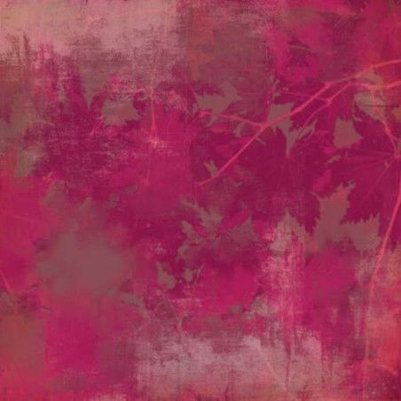 Papel Decorado Scrapbook - Basic Grey - Indian Summer - Plum Wine - 30x30 cm