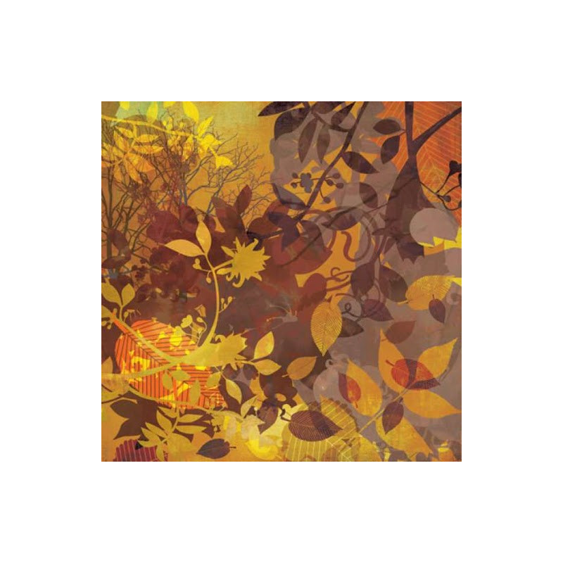 Papel Decorado Scrapbook - Basic Grey - Indian Summer - Splendor - 30x30 cm