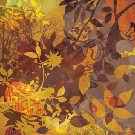 Papel Decorado Scrapbook - Basic Grey - Indian Summer - Splendor - 30x30 cm