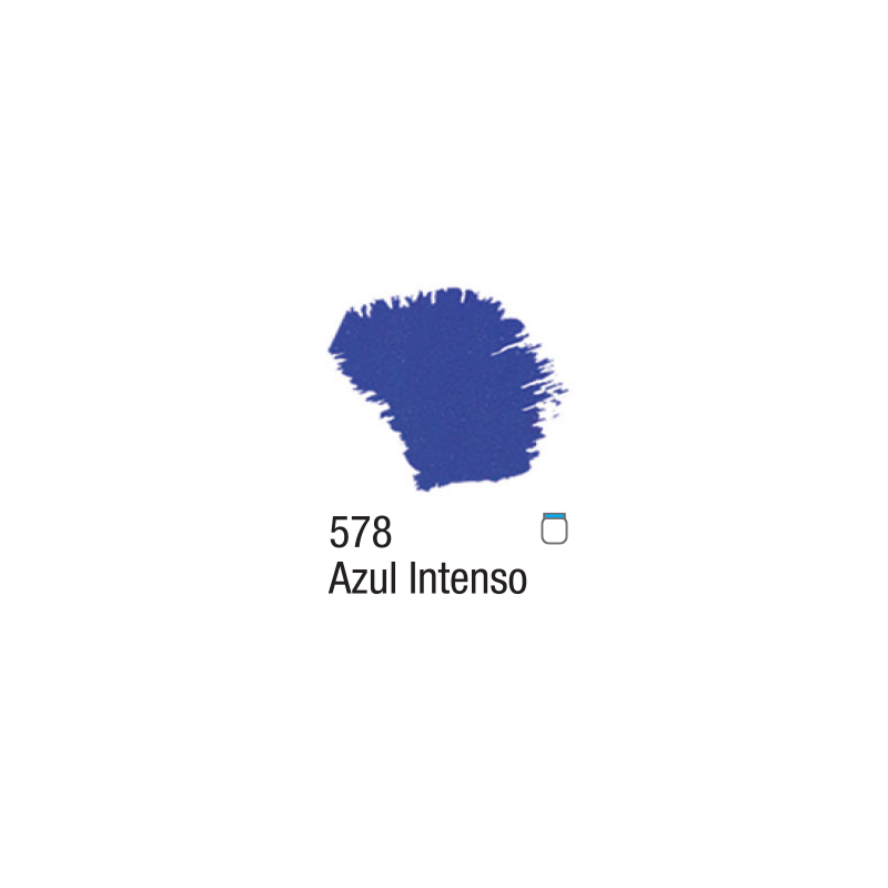 Tinta Acrílica Fosca Nature Colors - Acrilex - 60 ml - Azul Intenso