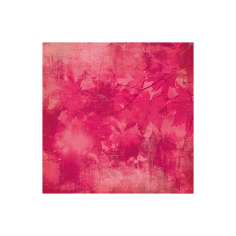 Papel Decorado Scrapbook - Basic Grey - Indian Summer - Brandied Melon - 30x30 cm