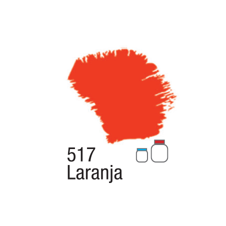 Tinta Acrílica Fosca Nature Colors - Acrilex - 60 ml - Laranja