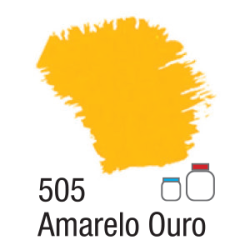 Tinta Acrílica Fosca Nature Colors - Acrilex - 60 ml - Amarelo Ouro