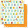 Papel Decorado Scrapbook - BoBunny - Sun Kissed - Party - 30x30 cm