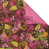 Papel Decorado Scrapbook - Prima Marketing - Melody - Gathering Leaves - 30x30 cm