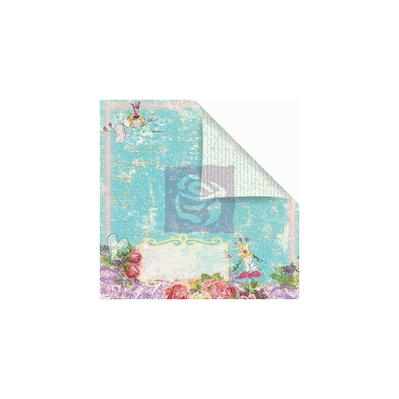 Papel Decorado Scrapbook - Prima Marketing - Sweet Fairy - Fresh Breeze - 30x30 cm