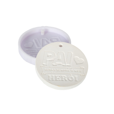 Molde Silicone - Placa Pai Herói - LG - MLD233