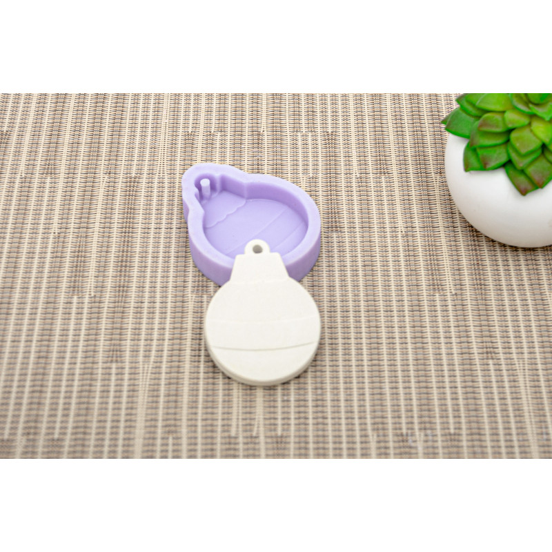 Molde Silicone - Enfeite Bola de Natal - LG - MLD140