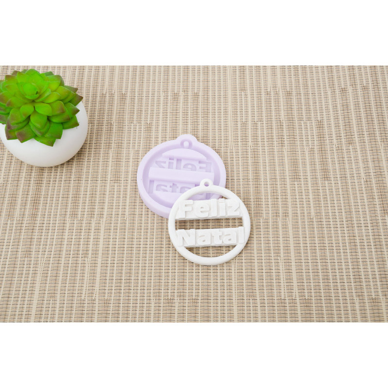 Molde Silicone - Feliz Natal - LG - MLD069