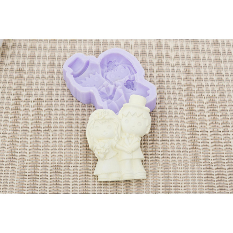 Molde Silicone - Noivos - LG - MLD102