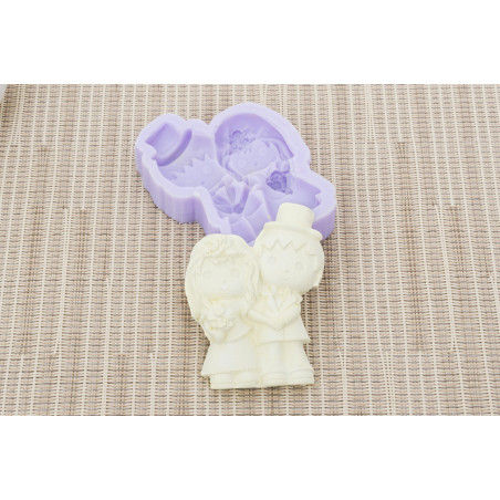 Molde Silicone - Noivos - LG - MLD102