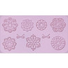 Molde Silicone - Rosáceas - Artis Decor - MSAD-03