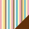 Papel Decorado Scrapbook - American Crafts - Confetti - Neopolitan Nellie - 30x30 cm