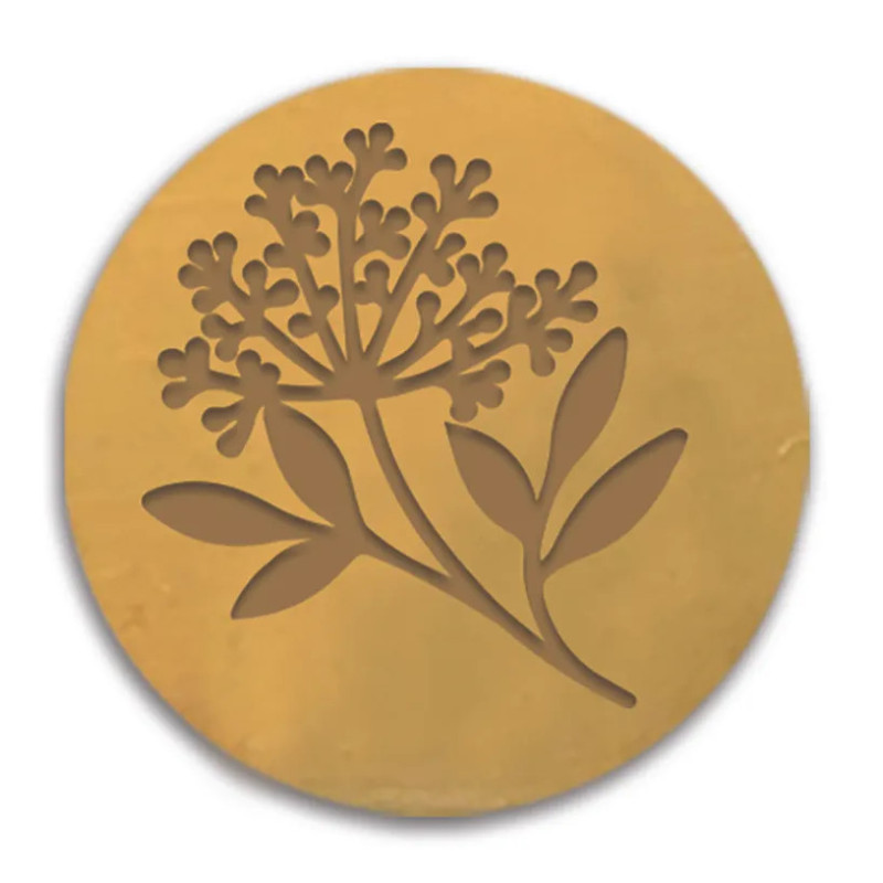 Sinete / Carimbo Lacre - Flor - Aladine