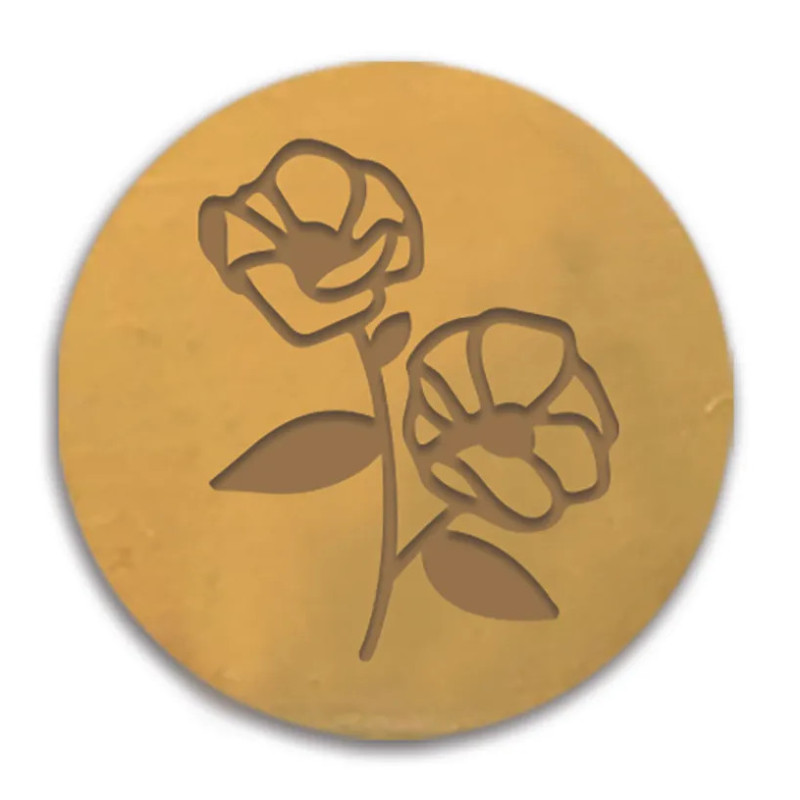 Sinete / Carimbo Lacre - Flores - Aladine