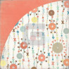 Papel Decorado Scrapbook - Basic Grey - Hopscotch - Potsy - 30x30 cm