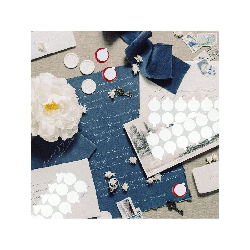 Autocolantes Dupla-Face para Selos de Lacre/Cera - 2,5 cm - 20 unidades