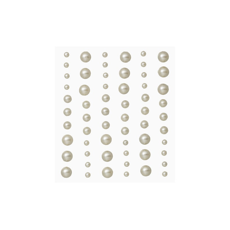 Meias Pérolas Autocolantes - Stony Stickers - champanhe - Hobby Fun