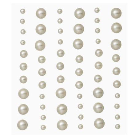 Meias Pérolas Autocolantes - Stony Stickers - champanhe - Hobby Fun