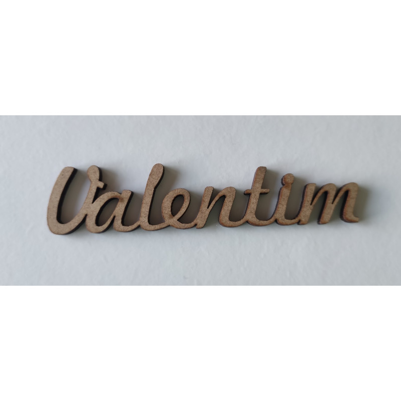 Nome Valentim MDF - 2 cm