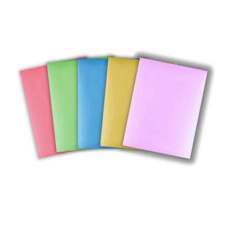 Folhas de Transferências Metálicas - Metallic Transfer Foil Sheets - Cores Pastel - 15 x 15 cm