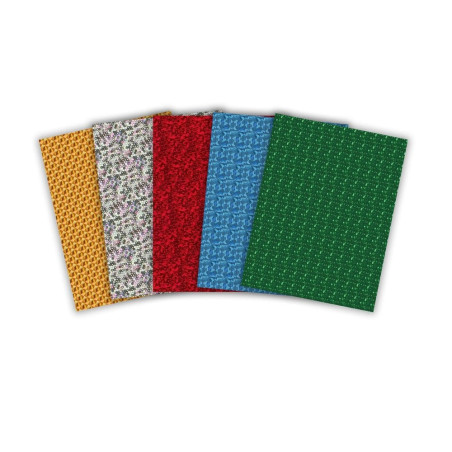 Folhas de Transferências Metálicas - Metallic Transfer Foil Sheets - Cores Festa - 15 x 15 cm