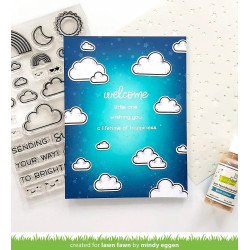 Carimbos Transparentes - All the Clouds - Lawn Fawn