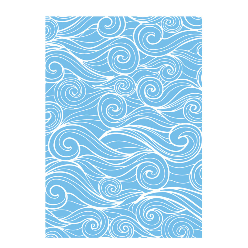 Pasta de Textura/Embossing - Crafter's Companion - Enchanted Ocean - Wonderful Waves - 12,7 x 17,78 cm