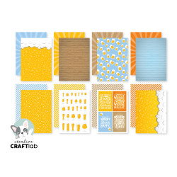 Bloco Papel Scrapbook - Friendz Design Paper - Beer O'Clock - Creative Craftlab - A5