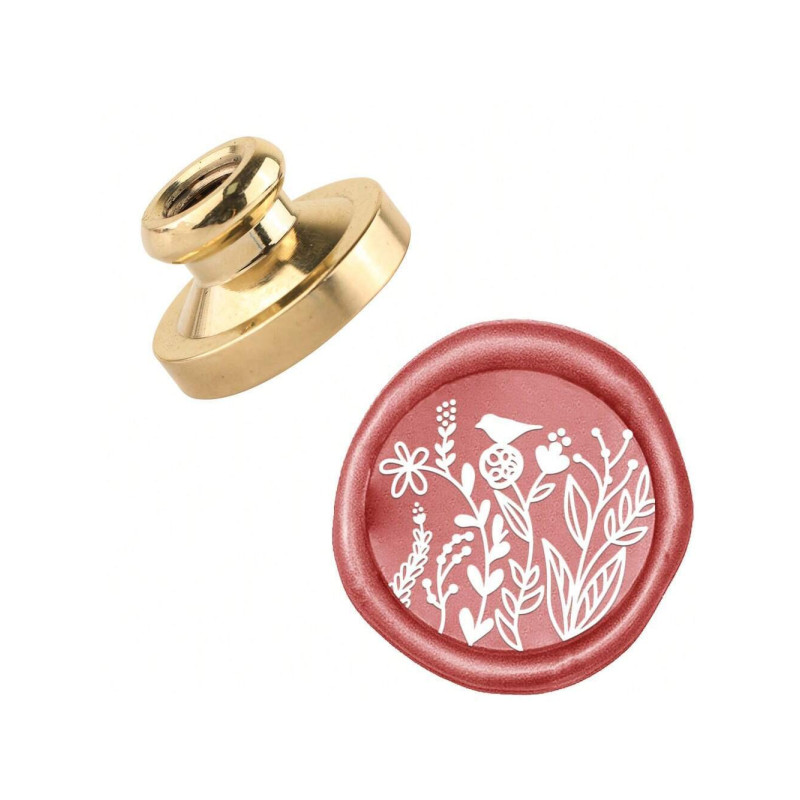 Sinete/Carimbo Lacre - Primavera