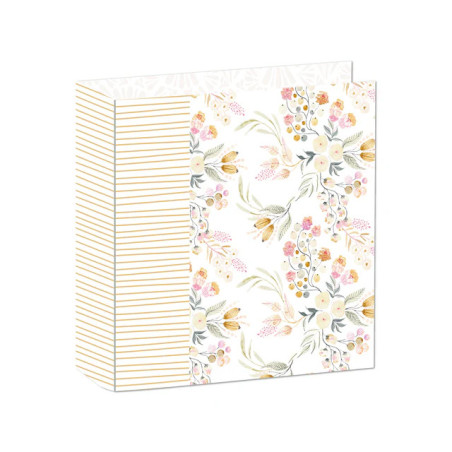 Álbum Scrapbooking - 6 x 8'' - Flores Rosa - Cocoloko