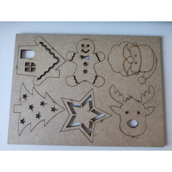 Apliques de Natal - MDF