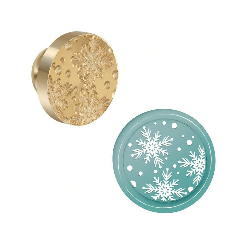 Sinete / Carimbo Lacre - Flocos de Neve